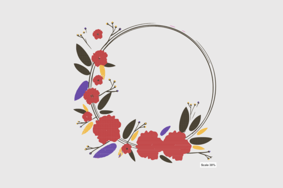 A Boutique Designer's Review of the Maroon Flower Wreath Embroidery