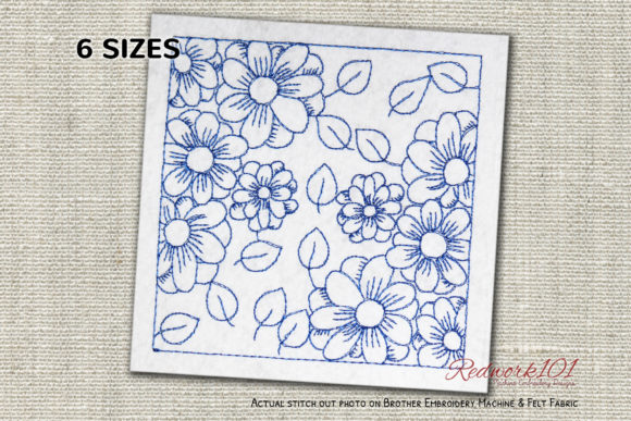 A Designer's Look at the Floral Pattern Redwork Design
