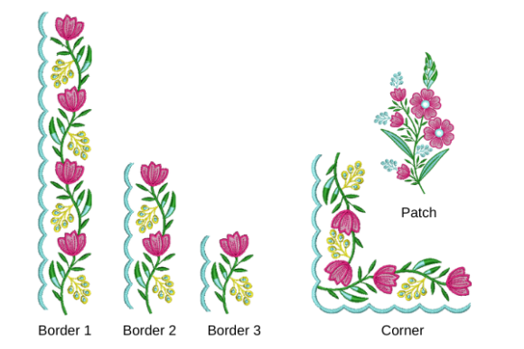 Border Set with Patch Review for Gift Makers
