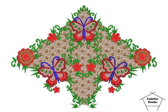 Butterflies Floral Kite Embroidery Design Review