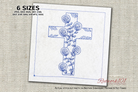 Easter Cross Embroidery for Personalized Keepsakes