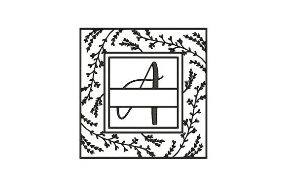 Floral Alphabet a Design: A Sophisticated Embroidered Accent