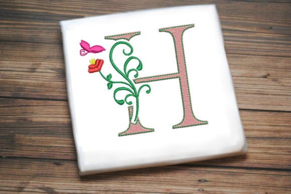 Floral Letter H with Butterfly: An Embroidery Designer's Review
