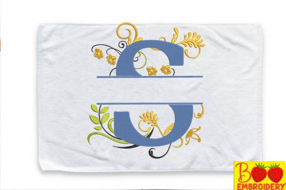 Floral Letter S for Seasonal & Holiday Product Magic