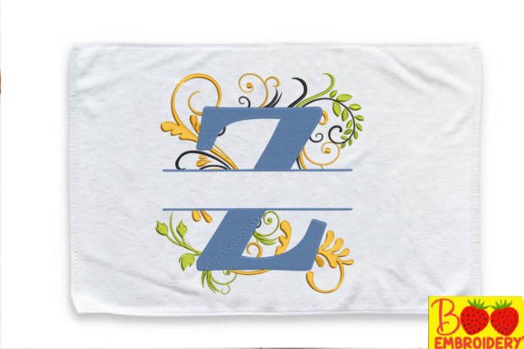 Floral Letter Z Review for Small Business Embroidery