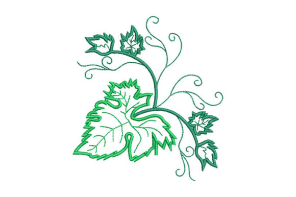Green Leaf Embroidery Design: A Working Designer's Take