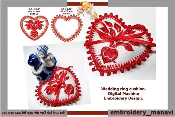 Wedding Ring Cushion Embroidery Design Review